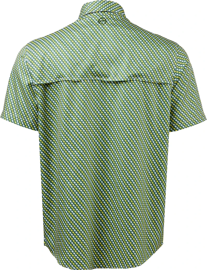 Magellan Men's Local State Gameday Micro Print Short Sleeve Shirt