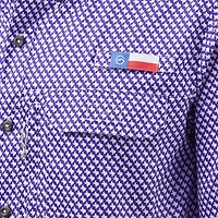 Magellan Men's Local State Gameday Micro Print Short Sleeve Shirt