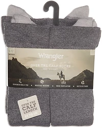 Wrangler Men's Wyatt Western Cowboy Boot Socks 3 Pack