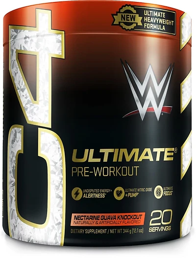 Cellucor C4 Ultimate x WWE Nectarine Guava Knockout PreWorkout Powder