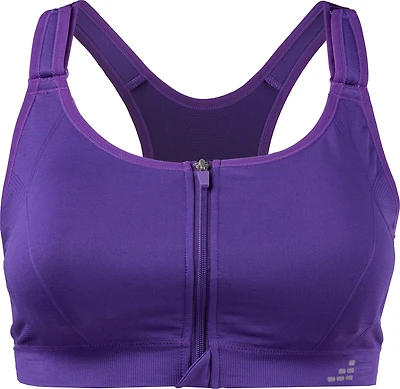 BCG Women's SMLS Zip Front Low Support Plus Sports Bra