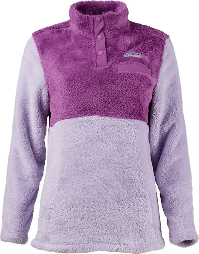 Magellan Outdoors Women's Campfire Mixed Media Long Sleeve Fleece Sweatshirt