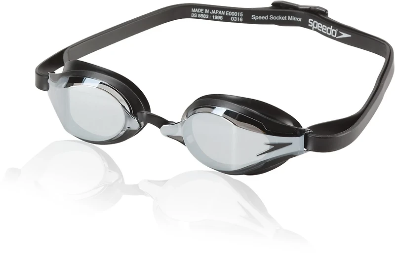 Speedo Adults' Speed Socket 2.0 Mirrored Swim Goggles