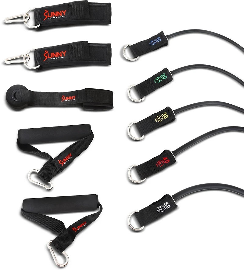 Sunny Health & Fitness Resistance Tube Set
