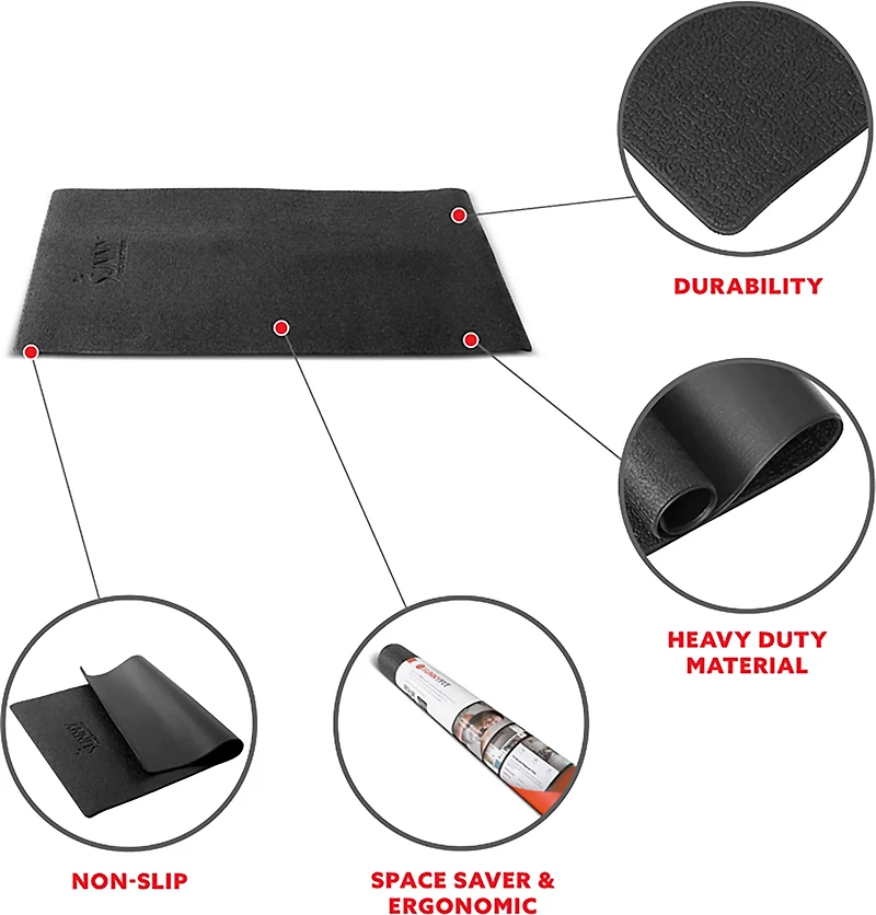 Sunny Health & Fitness Extra Small Home Gym Floor Mat