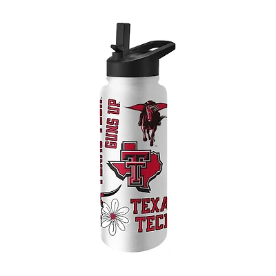 Logo Brands Texas Tech University 34 oz Native Quencher Bottle