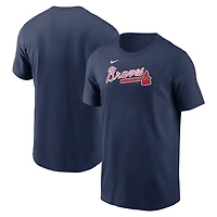 Nike Men's Atlanta Braves Fuse Wordmark Graphic T-shirt