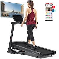 Sunny Health & Fitness Astra Elite Smart Auto Incline Brushless Motor Treadmill