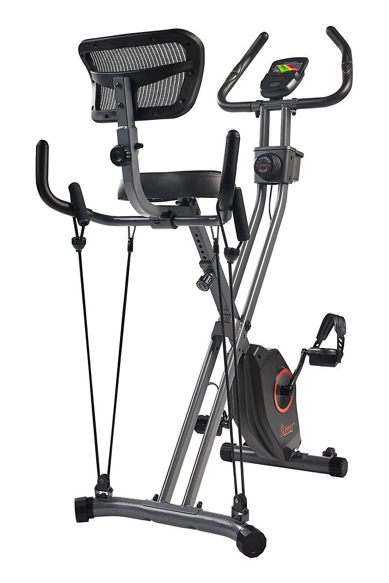 Sunny Health & Fitness Fully Body Foldable Magnetic X-Bike Pro