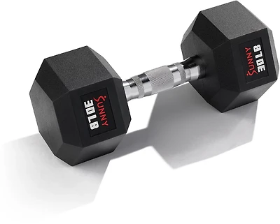 Sunny Health & Fitness Core Fit Hex-Style Dumbbell – Single