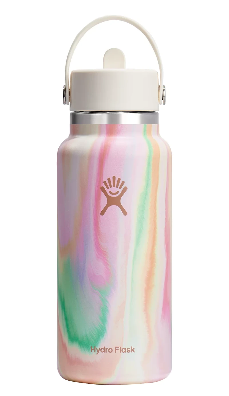Hydro Flask 32 oz Sugar Crush Wide Flex Straw Cap LE Water Bottle