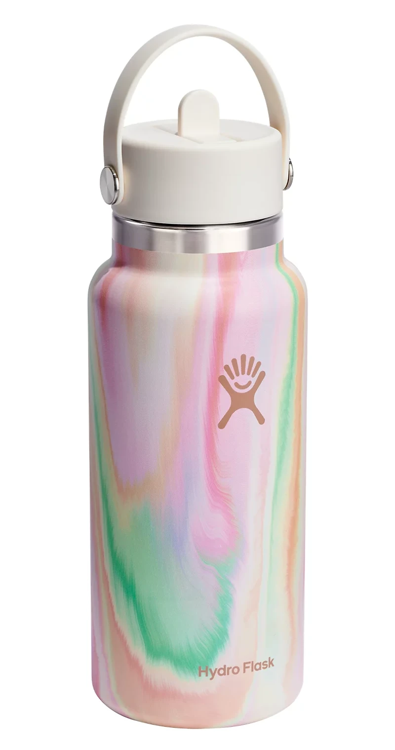 Hydro Flask 32 oz Sugar Crush Wide Flex Straw Cap LE Water Bottle