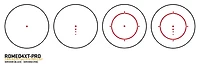 SIG SAUER ROMEO4XT Pro 1x20 2 MOA Red Ballistic Circle Dot Multi Reticle Sight