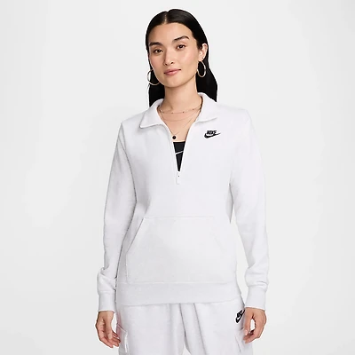 Nike Women's Club Fleece 1/4-Zip Pullover Sweatshirt