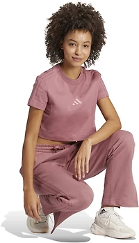 adidas Women's ALL SZN French Terry 3-Stripes Straight Leg Pants