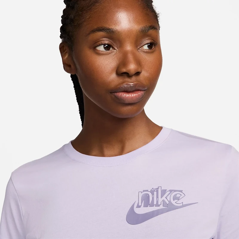 Nike Women's NSW Club LBR Short Sleeve Shirt