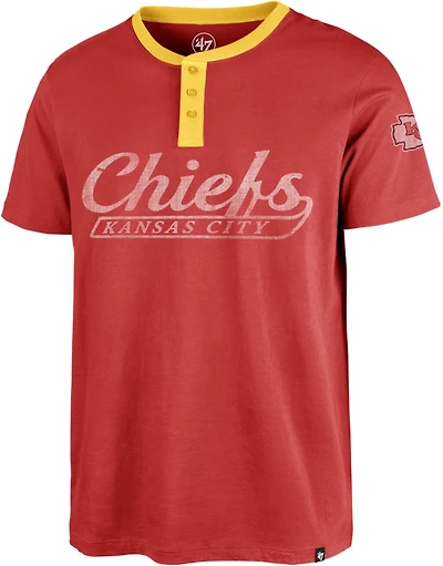'47 Men's Kansas City Chiefs Westend Henley T-shirt
