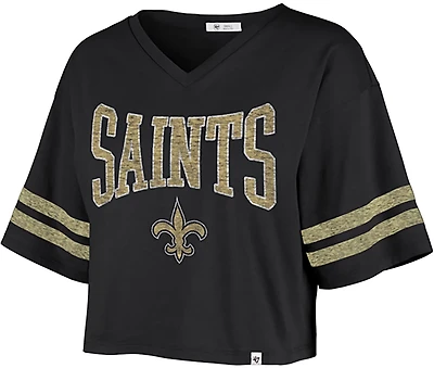 '47 Women's New Orleans Saints Fanfare Sporty Crop Top