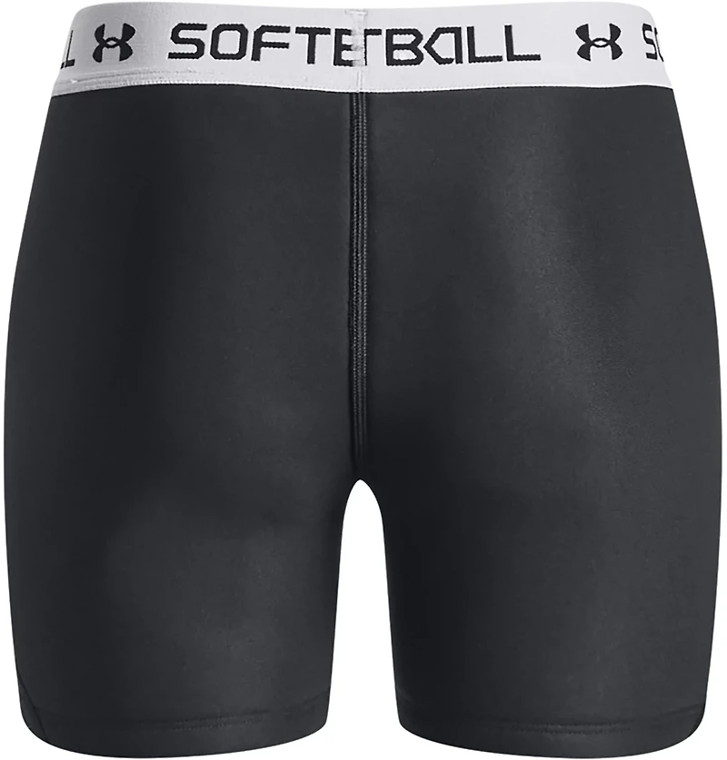 Under Armour Girls' Utility Softball Slider Shorts