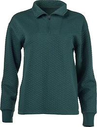 BCG Women's Quilt Quarter-Zip Top