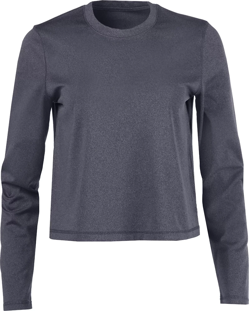 BCG Women's Rib Long Sleeve Crop Top
