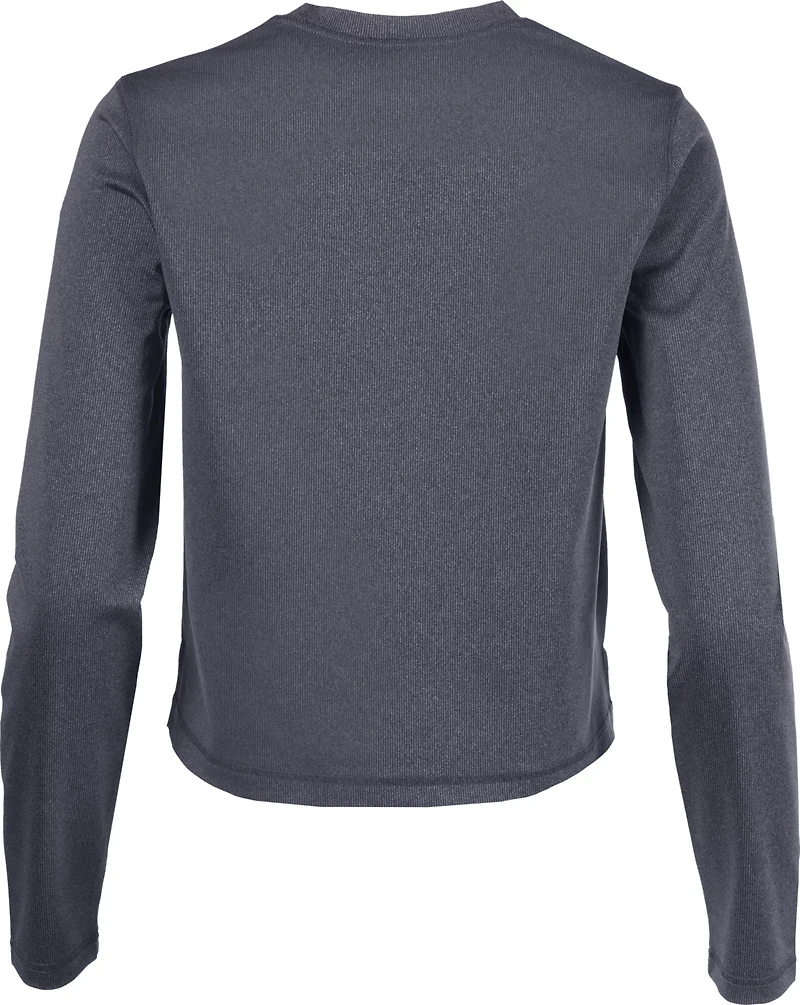 BCG Women's Rib Long Sleeve Crop Top