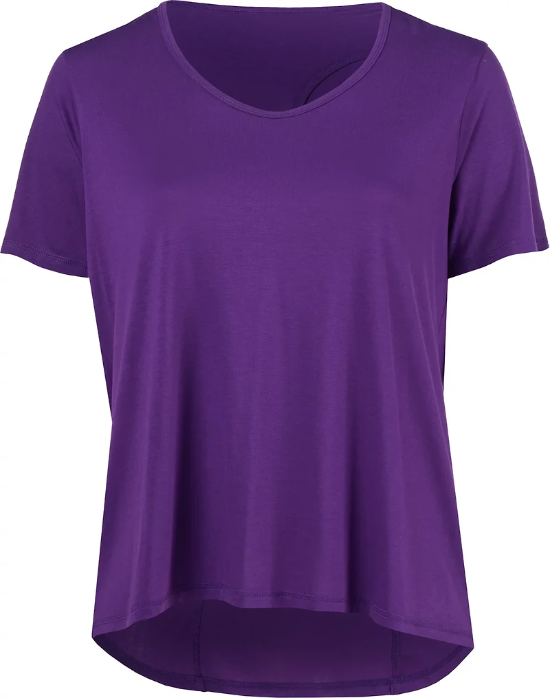 BCG Women's Plus Keyhole Back Short Sleeve T-shirt