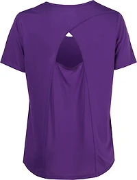 BCG Women's Plus Keyhole Back Short Sleeve T-shirt