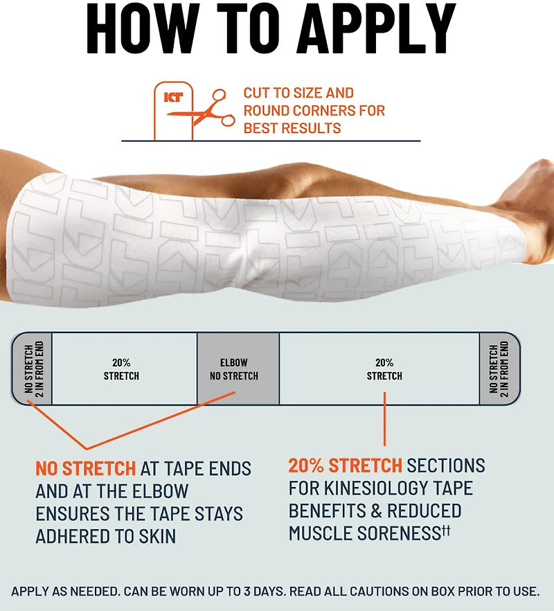 KT Health 30 ft Uncut Turf Tape