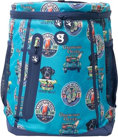 geckobrands Opticool Margaritaville Print 24 Can Backpack Cooler