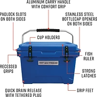 Waimea Bay 20qt Strap Down Cooler Blue