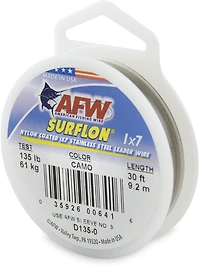 American Fishing Wire Surflon 135 lbs - 30 ft Leader Wire