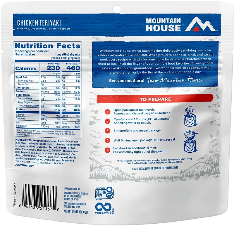 Mountain House Chicken Teriyaki with Rice