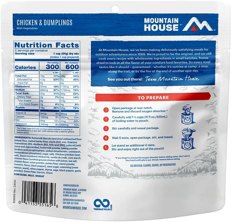 Mountain House Chicken and Dumplings