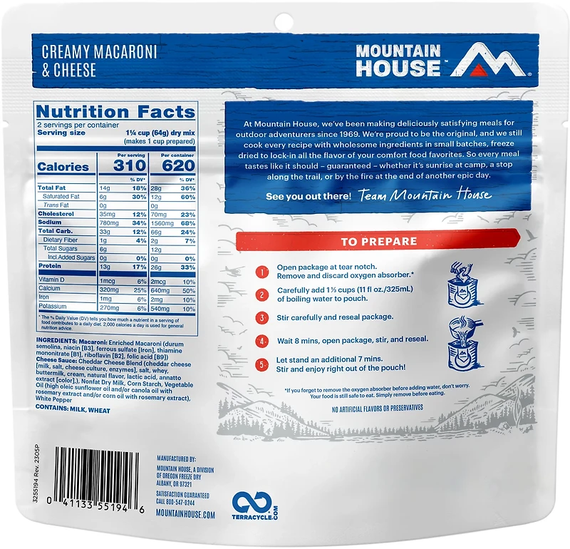 Mountain House Creamy Mac and Cheese