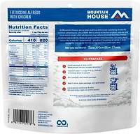 Mountain House Dry Fettuccine Alfredo with Chicken Pouch