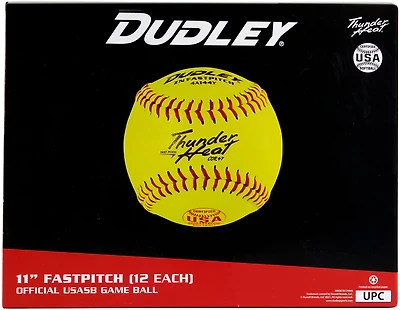 Dudley Thunder Heat ZN 11 in Fastpitch Softballs 12-Pack