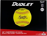 Dudley NFHS USA Thunder Heat 12 in Fastpitch Softballs 12-Pack