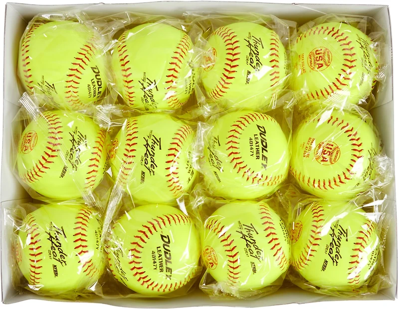 Dudley NFHS USA Thunder Heat 12 in Fastpitch Softballs 12-Pack