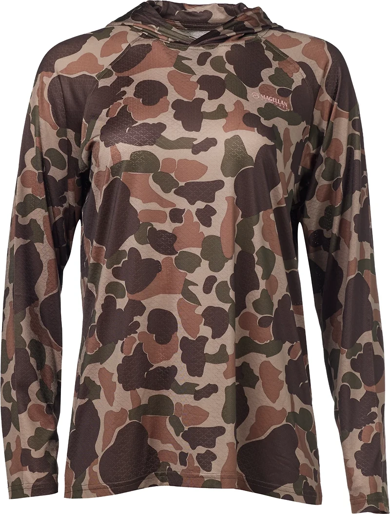 Magellan Outdoors Hunt Gear Women's Eagle Pass Tech Mesh Hooded Long Sleeve Shirt