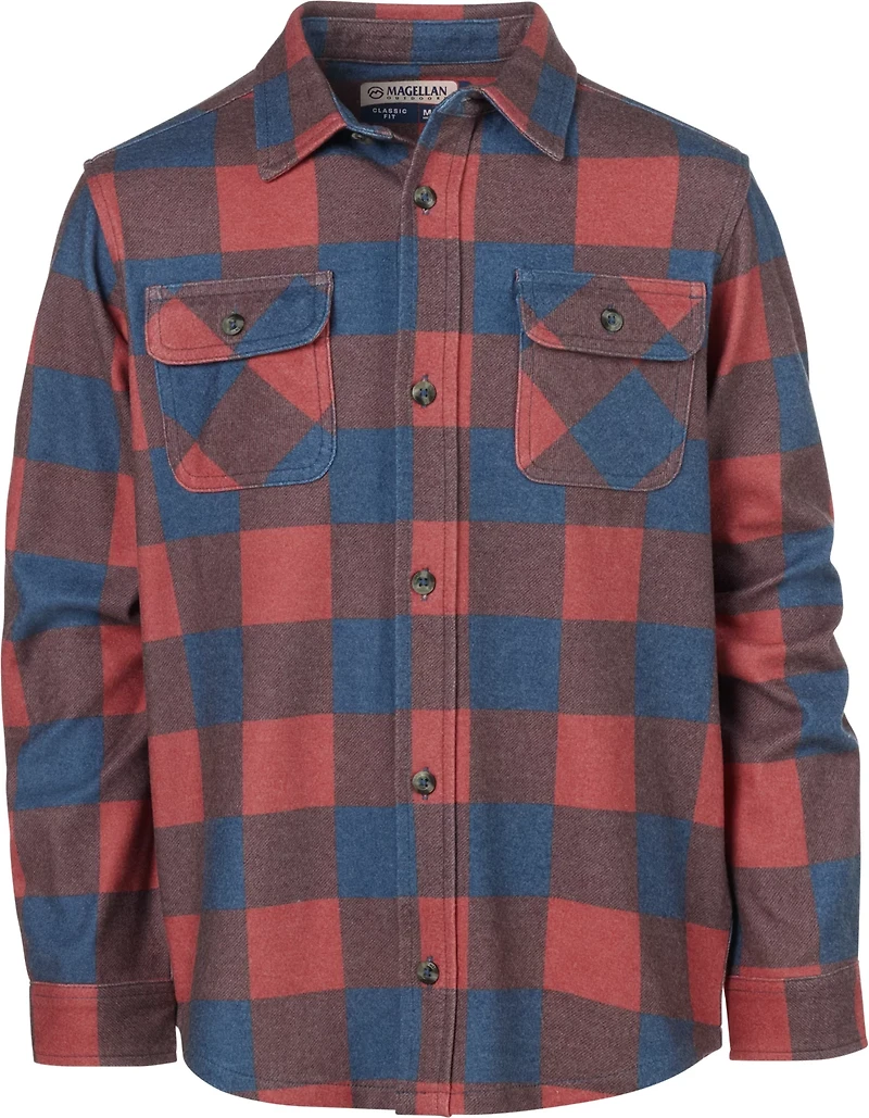 Magellan Outdoors Boys' Campfire Knit Shacket Flannel Shirt