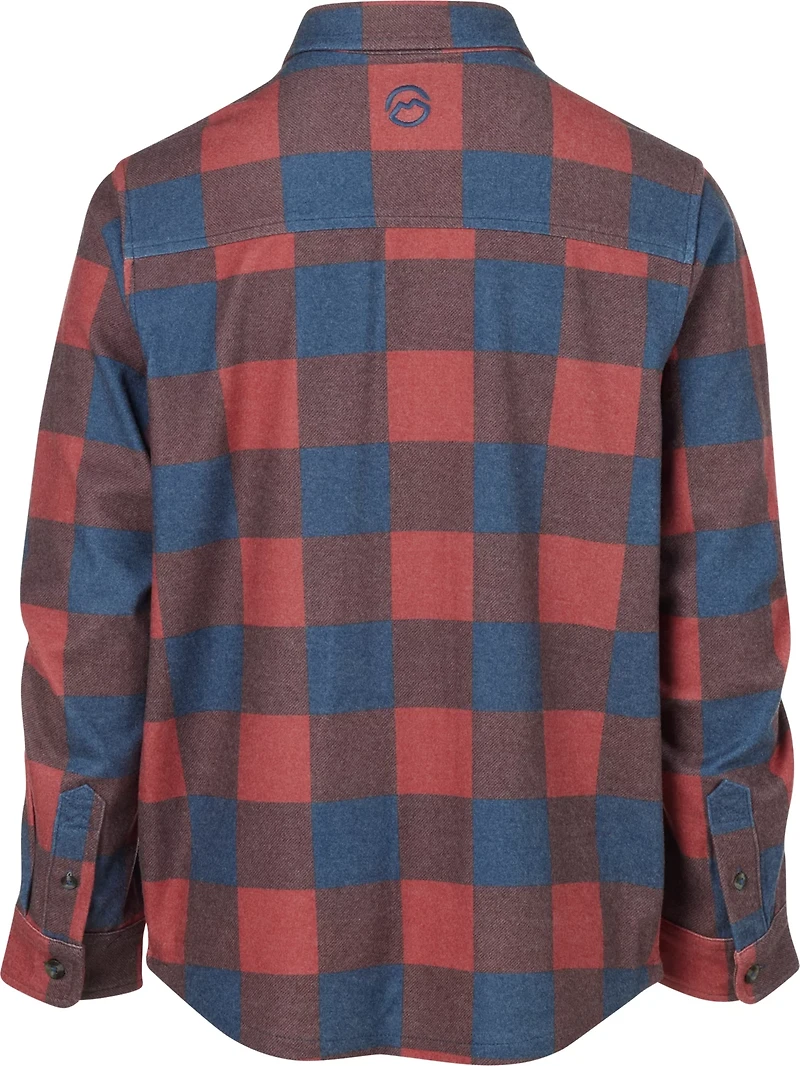 Magellan Outdoors Boys' Campfire Knit Shacket Flannel Shirt