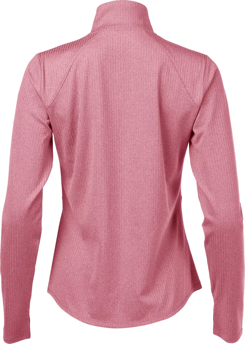 BCG Women's Double Knit 1/4 Zip Top