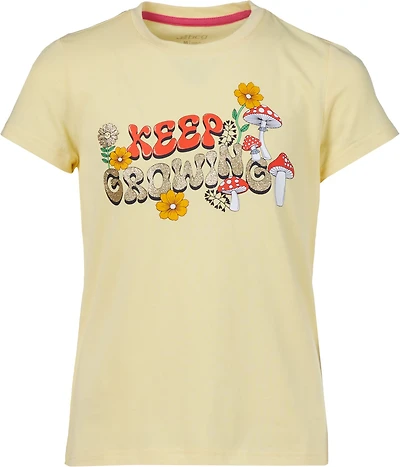 BCG Girls' Lifestyle Short Sleeve Cotton Keep Growing Tee
