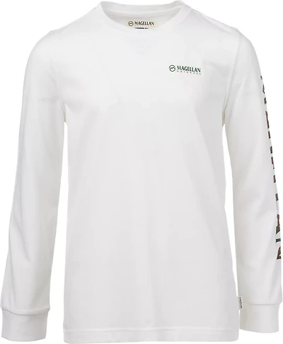 Magellan Outdoors Kids' Grotto Falls Holiday Print Long Sleeve Graphic T-shirt