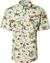 Magellan Outdoors Men's Laguna Madre Holiday Fishing Button-Down Shirt