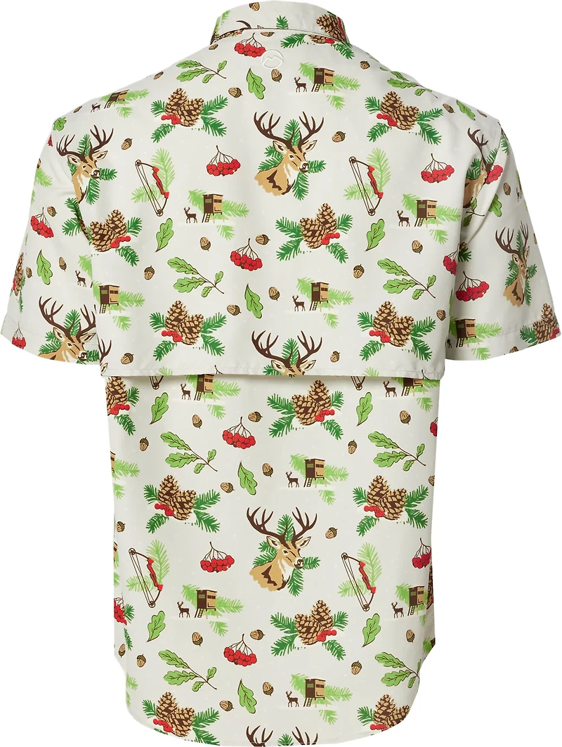 Magellan Outdoors Men's Laguna Madre Holiday Fishing Button-Down Shirt