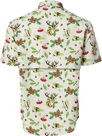 Magellan Outdoors Men's Laguna Madre Holiday Fishing Button-Down Shirt