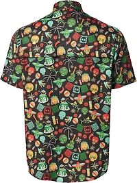 Chemise De Pêche Magellan XS, Motif Dia De Los Mirrors, Multicolore, Neuve
