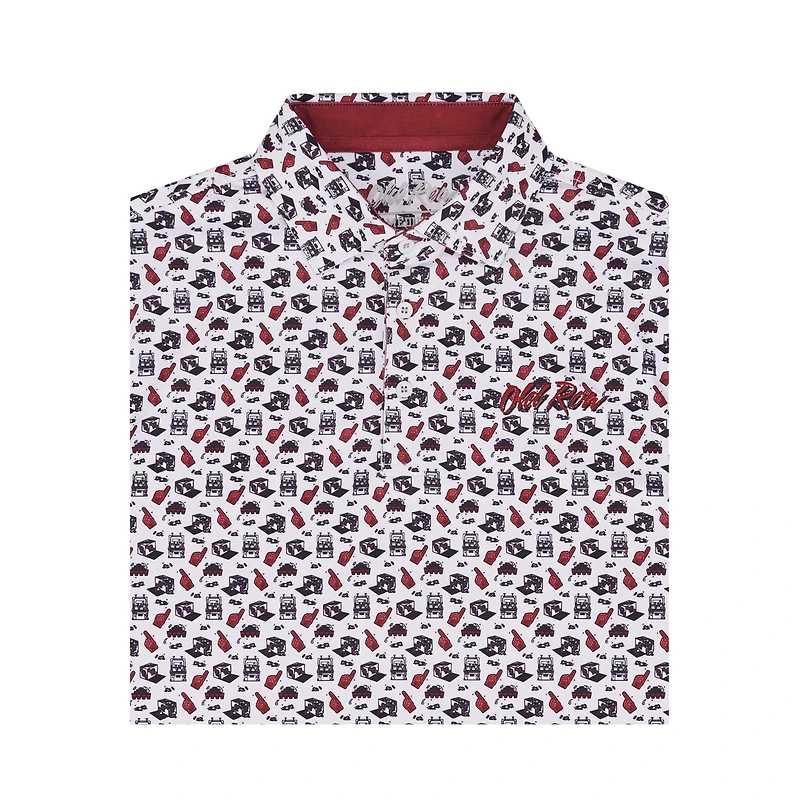 Old Row Men's #1 Pregamer Printed Polo
